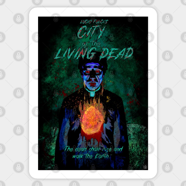 City of the living dead Sticker by forcefedartanddesign